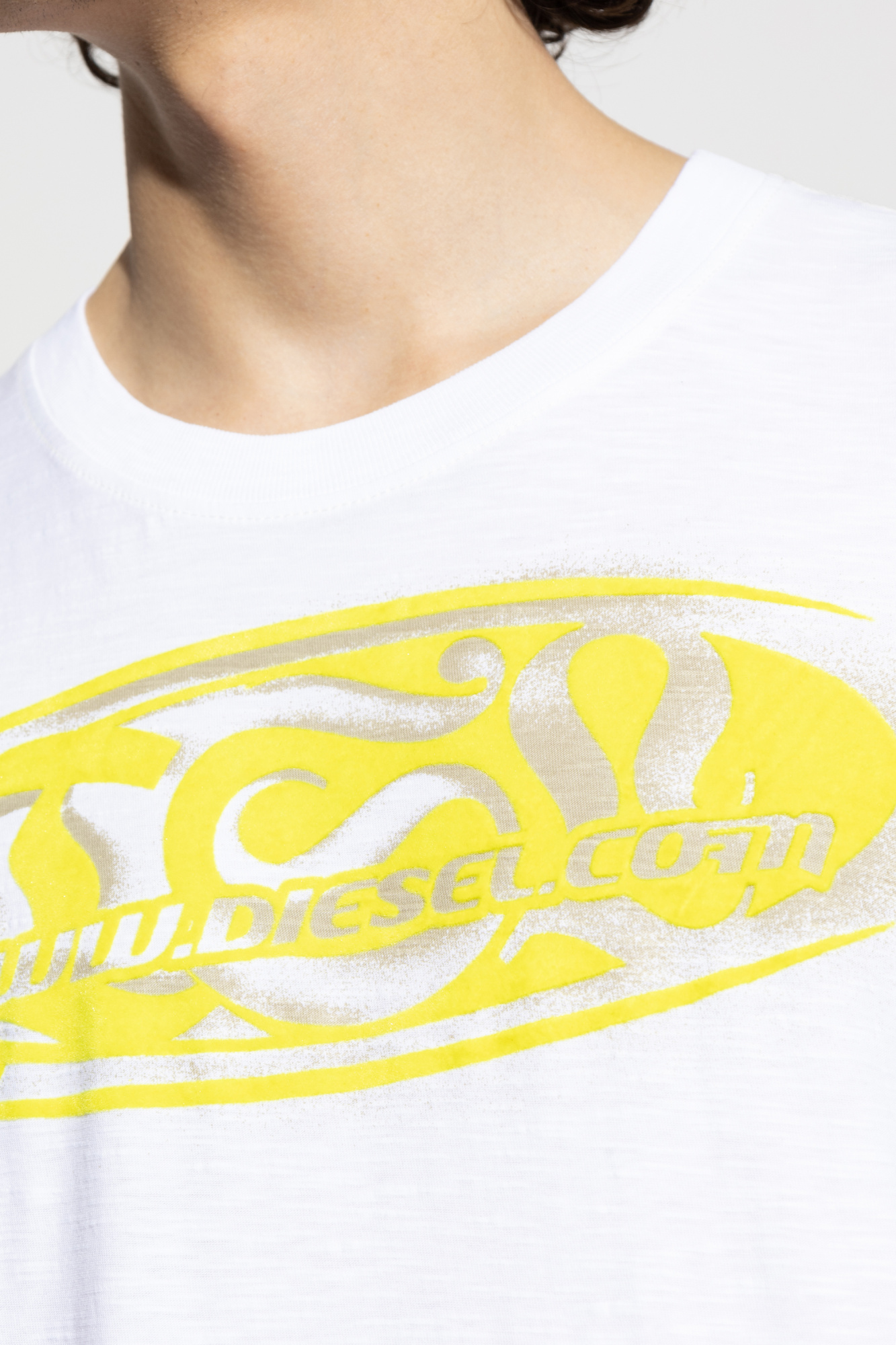 Tシャツ・カットソー DIESEL T-NORM-INT T-SHIRT IN COTTON White T-shirt `T-NORM-T1` Diesel - Vitkac AS